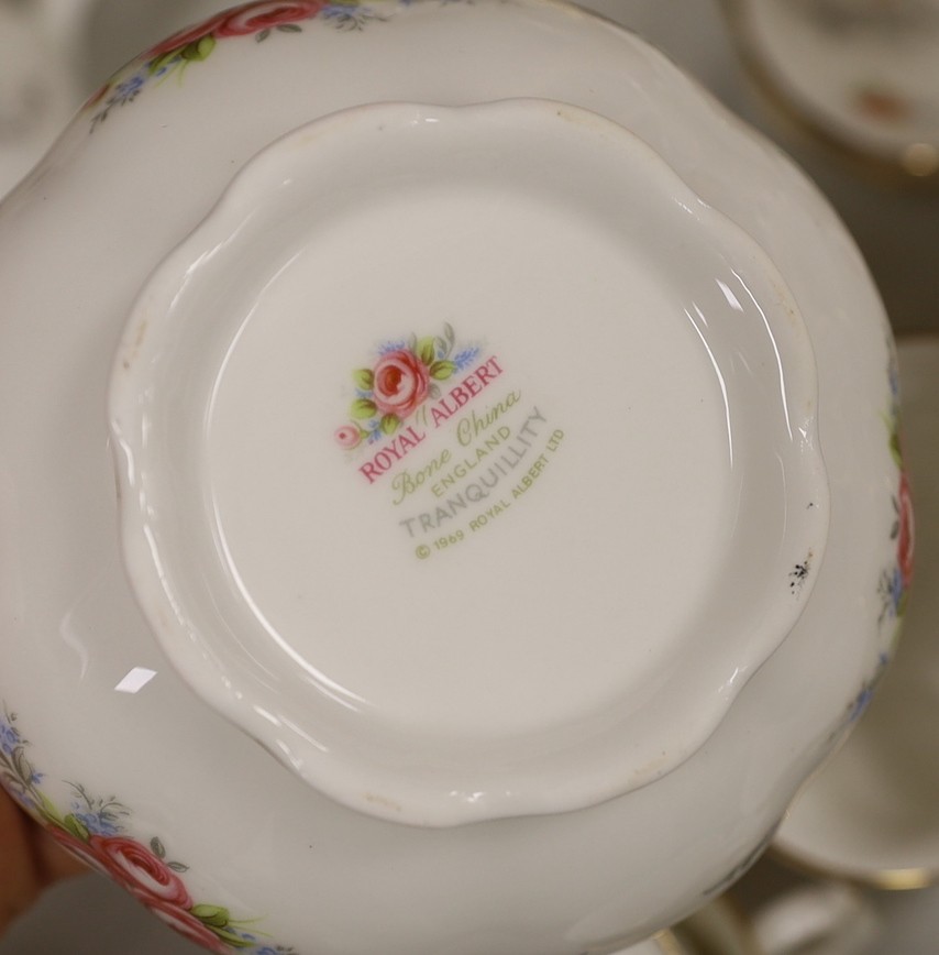 A large quantity of Royal Albert “Tranquility”, dinner and tea service